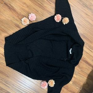 Black Knitted Cardigan